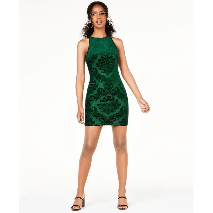 Wedding dresses for bridesmaids -B Darlin Juniors' Burnout Tank Dress Green