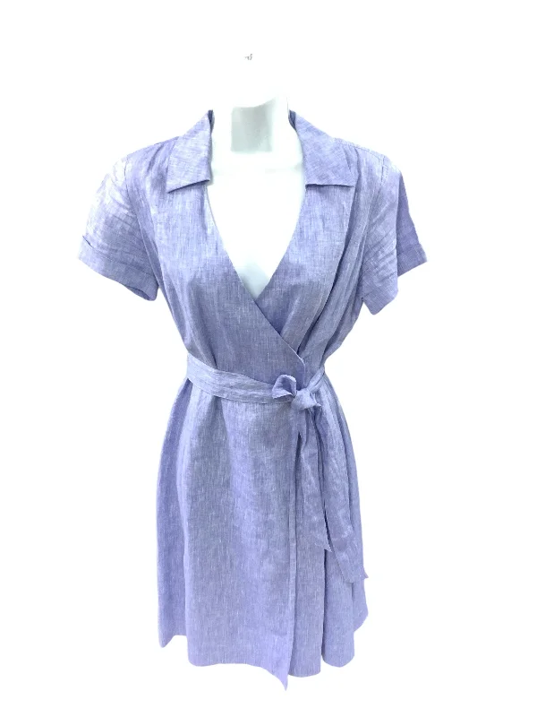 Elegant cocktail gowns -Brooks Brothers Women's Linen Dress Blue 6P