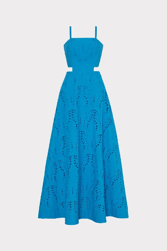 Knee-length formal dresses -Crosby Butterfly Eyelet Maxi Dress