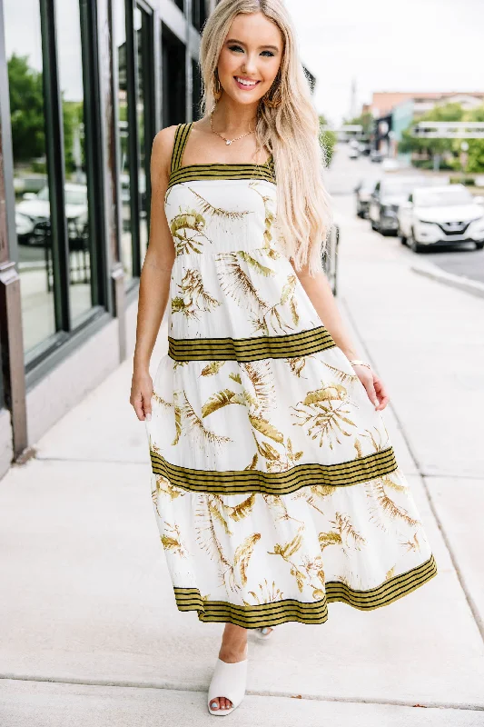 Colorful maxi dresses for women -Easy Advice Green Floral Midi Dress