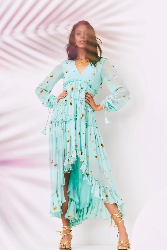 Chic dresses for beach parties -Tala Dress Long