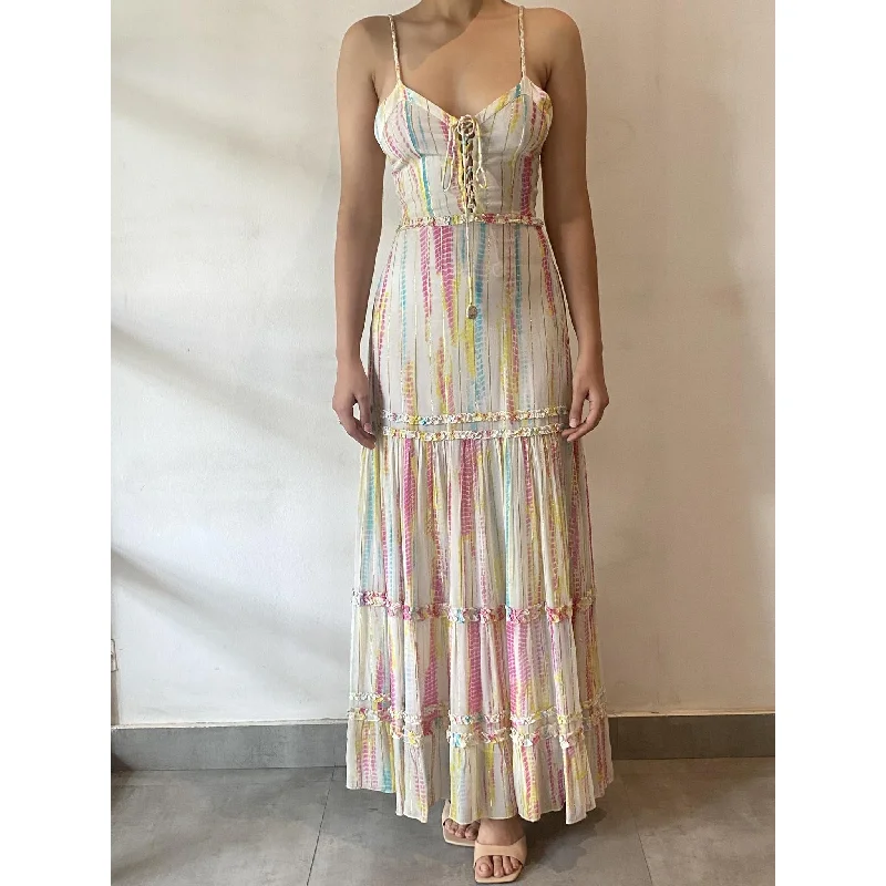 Casual maxi dresses for beach -Ann Long Dress-V1