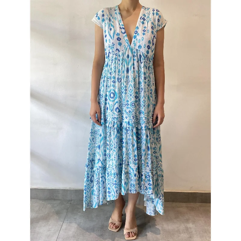 Dresses for pool parties -Hemant And Nandita Long Dress-V7