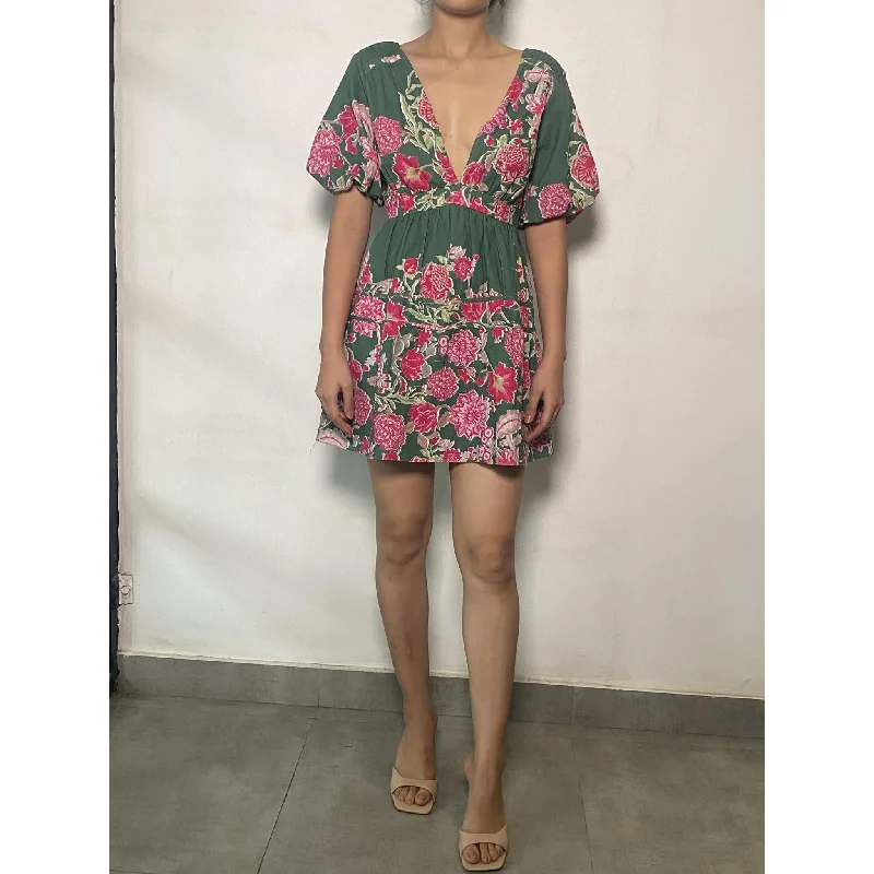 Casual dress for work -Hemant Nandita Short Dress-V2