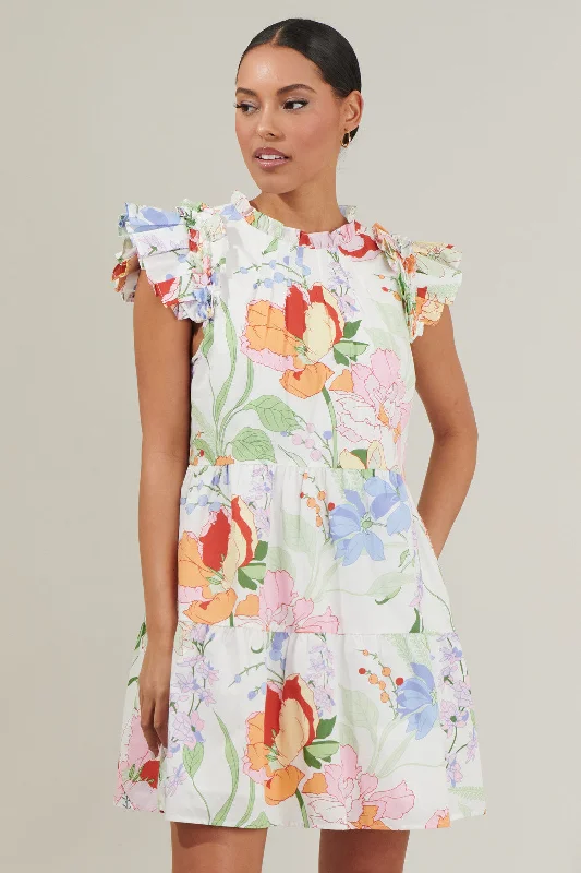 Red carpet dresses -Juliet Floral Garden Lauren Shift Mini Dress