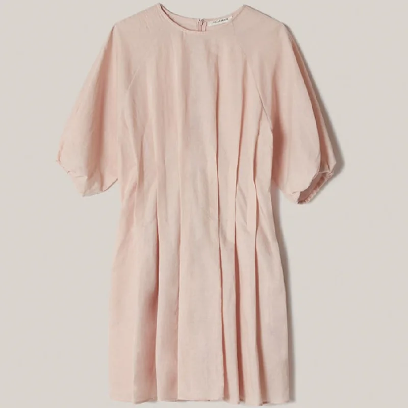 Dresses for fall weddings -MINI DRESS "TRINE" WITH PLEAT DETAILS