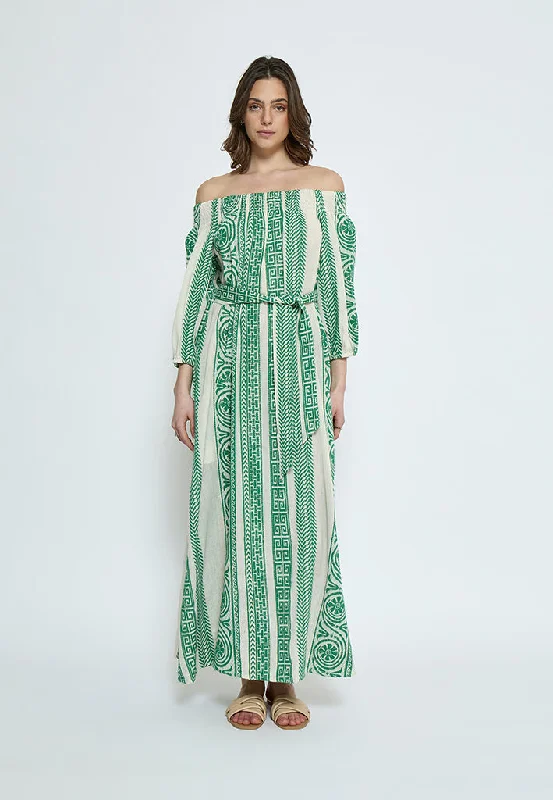 Vintage-inspired wedding dresses -MSMerilla Maxi Dress - Palm Green