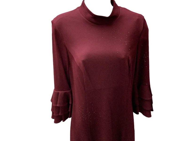 Formal dresses with train -NWT Trina Turk Women's Dress Maroon 8