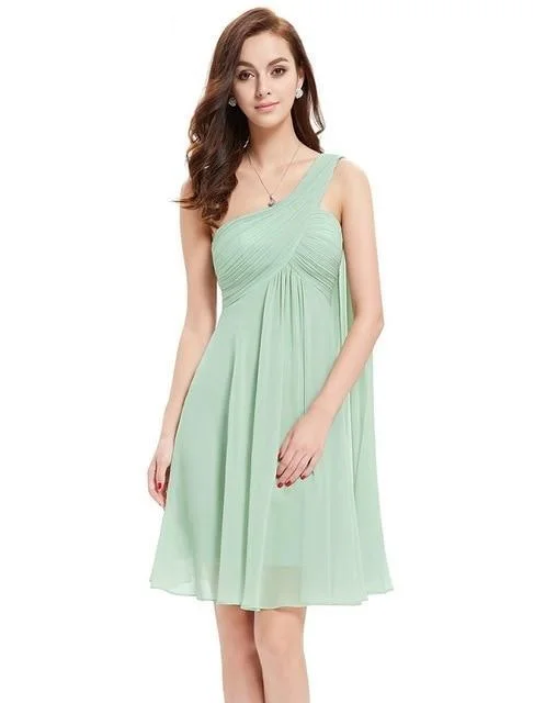 Elegant evening wear dresses -One Shoulder Short Cocktail Dresses