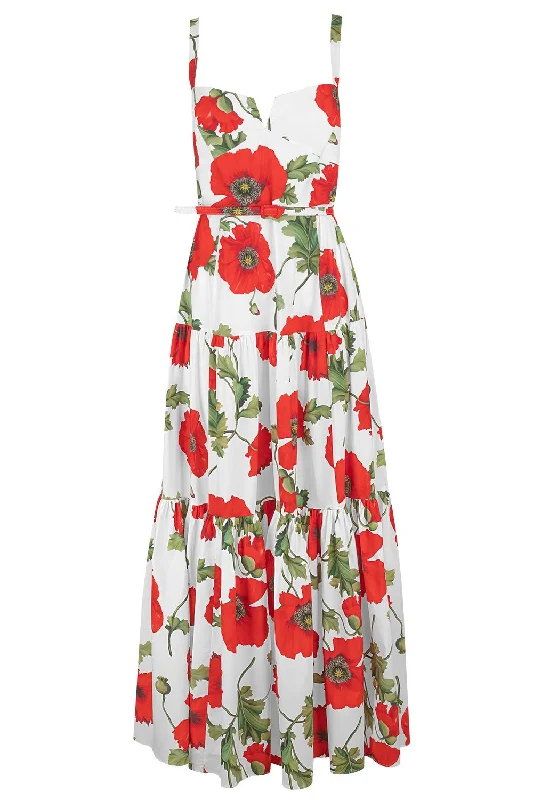 Fashion-forward dresses for women -Poppy Tiered Maxi Dress