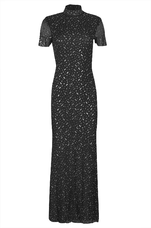 Summer dresses for hot weather -Rhinestone Maxi Dress