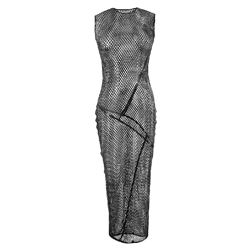 Boho chic dresses -Stellar Fishnet Maxi Dress