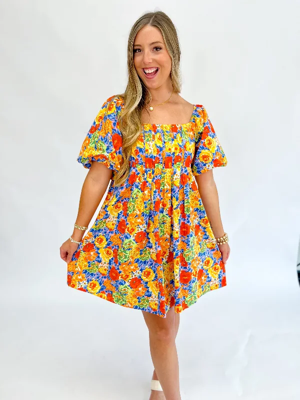 Dresses for parties -[THML] Emma Rose Puff Sleeve Dress