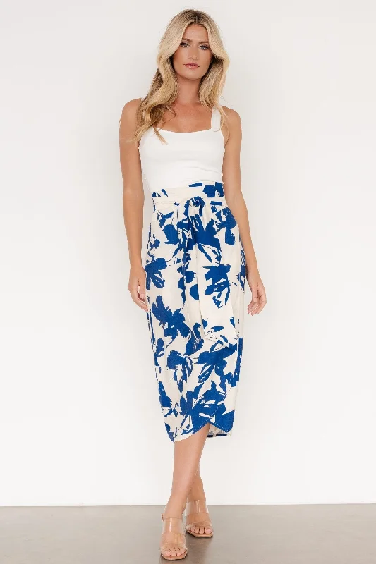 Boho chic wedding dresses -Vista Wrap Midi Skirt | Blue Print