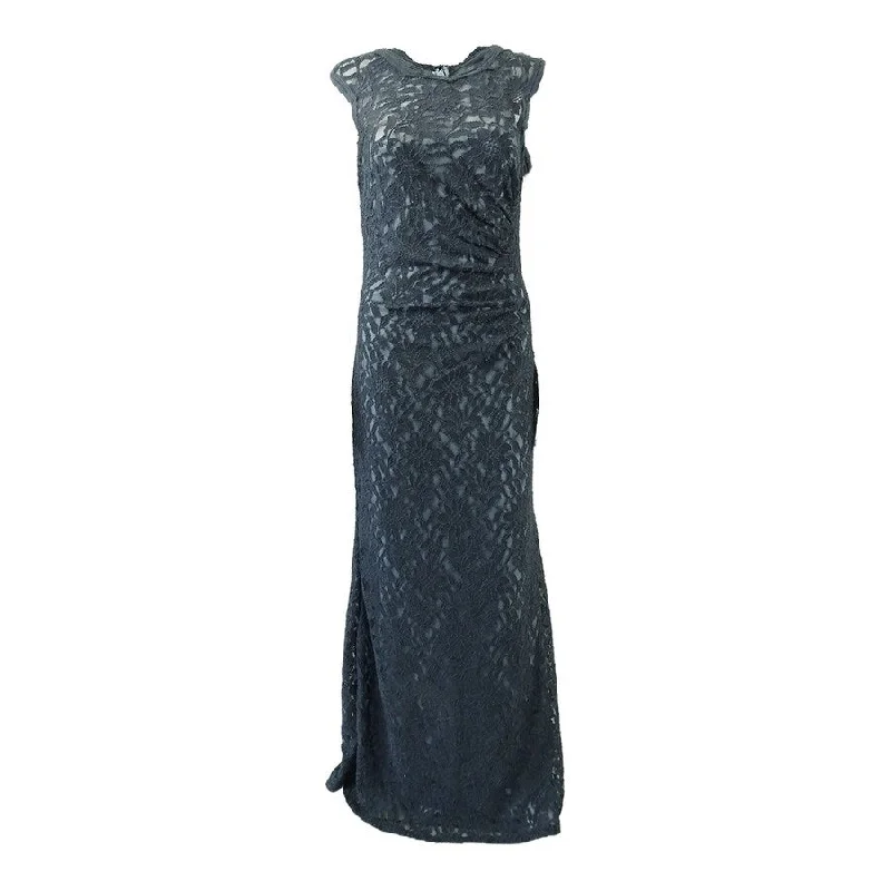 Short formal dresses -X By Xscape Women's Lace Gown